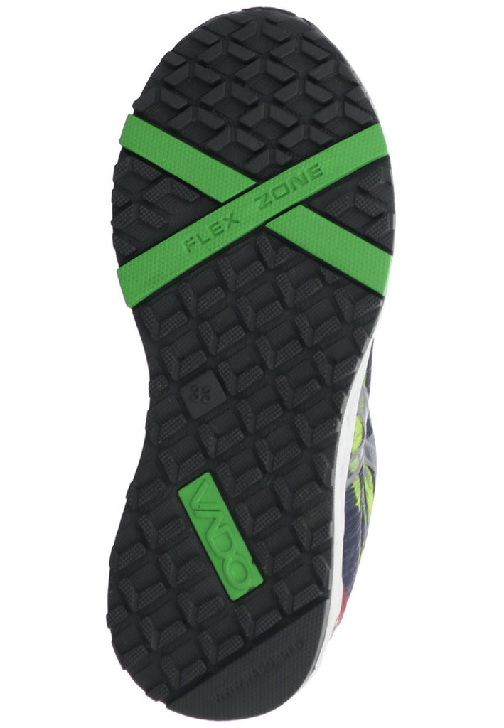 VADO Sneaker Textil Grau/Grün