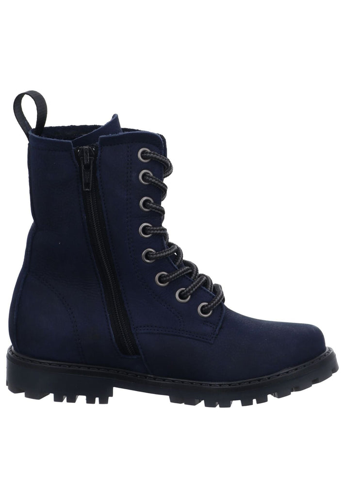 VADO Stiefelette Leder Blau Warmfutter