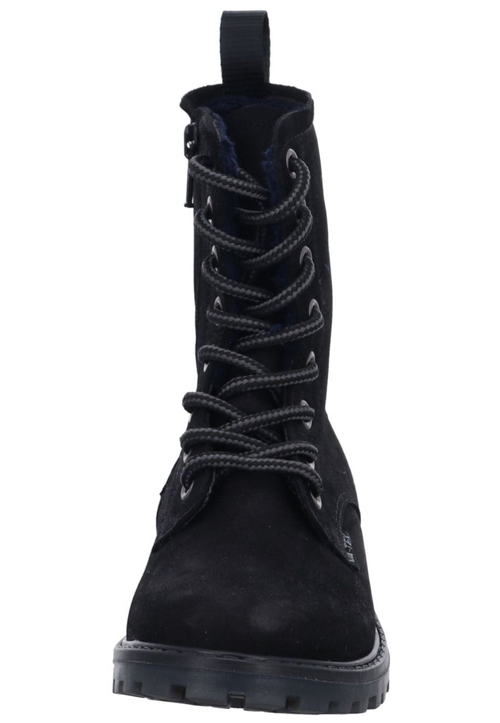 VADO Stiefelette Leder Schwarz Warmfutter