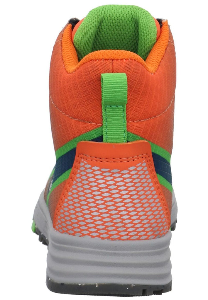 VADO Stiefelette Lederimitat/Mesh Blau/Orange Warmfutter