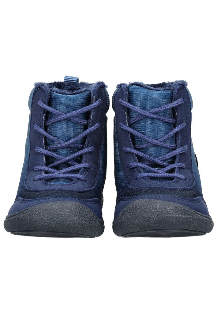 VADO Stiefelette Lederimitat/Mesh Navy Warmfutter