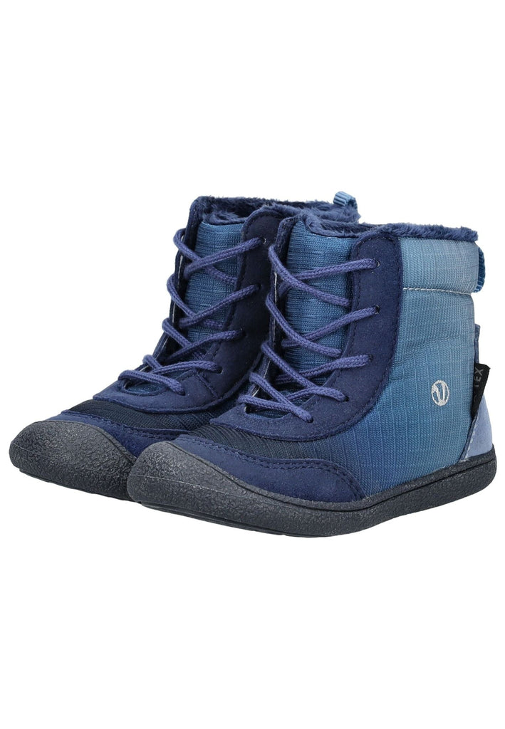 VADO Stiefelette Lederimitat/Mesh Navy Warmfutter