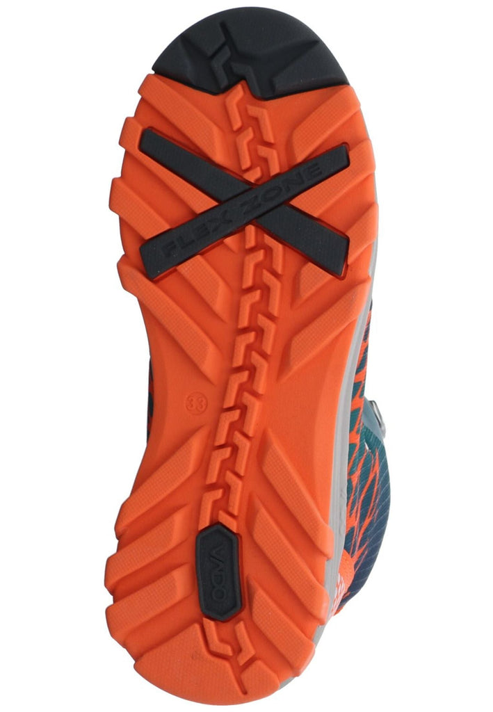 VADO Stiefelette Lederimitat/Mesh Oliv Warmfutter