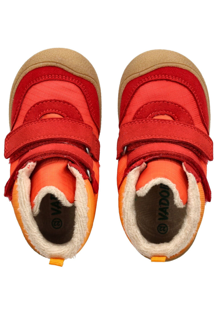 VADO Stiefelette Lederimitat/Mesh Orange Warmfutter