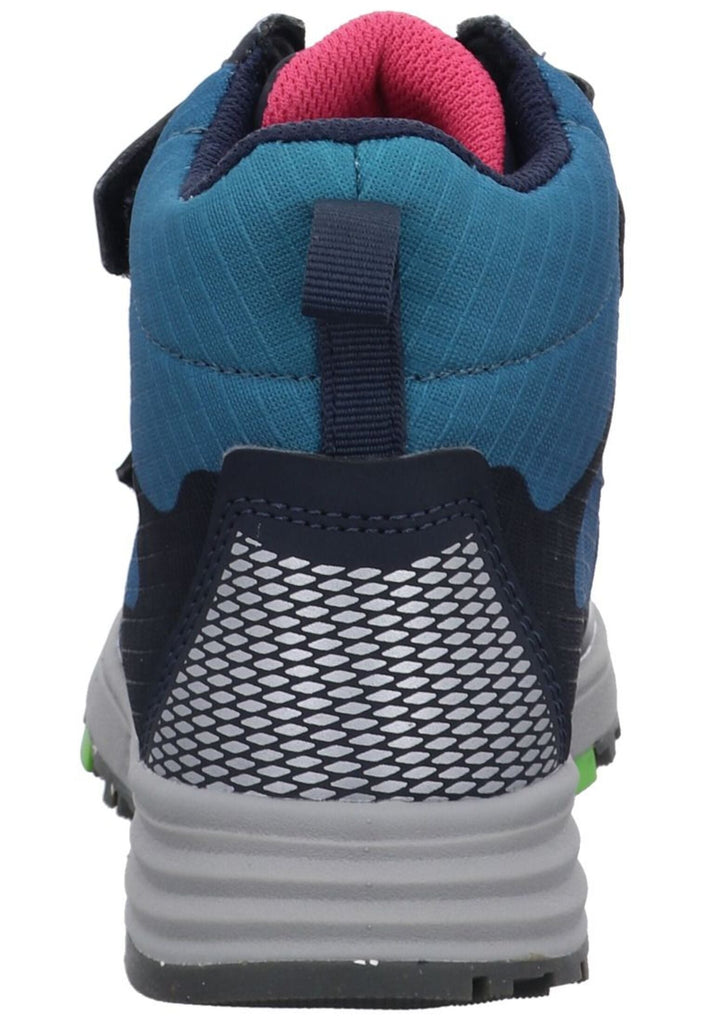 VADO Stiefelette Lederimitat/Textil Blau Warmfutter