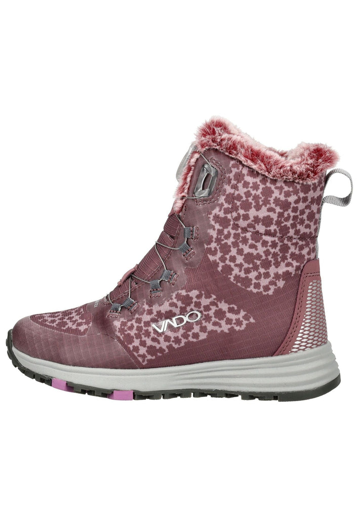 VADO Stiefelette Mesh Rosa Warmfutter