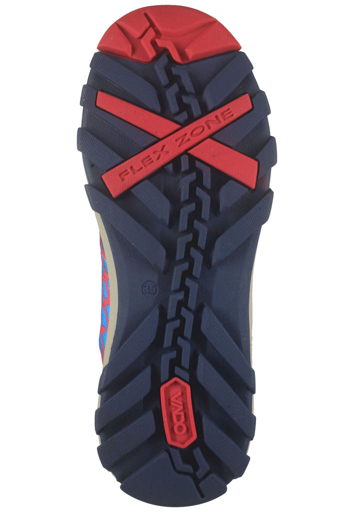 VADO Wanderschuhe Lederimitat/Mesh Blau Warmfutter