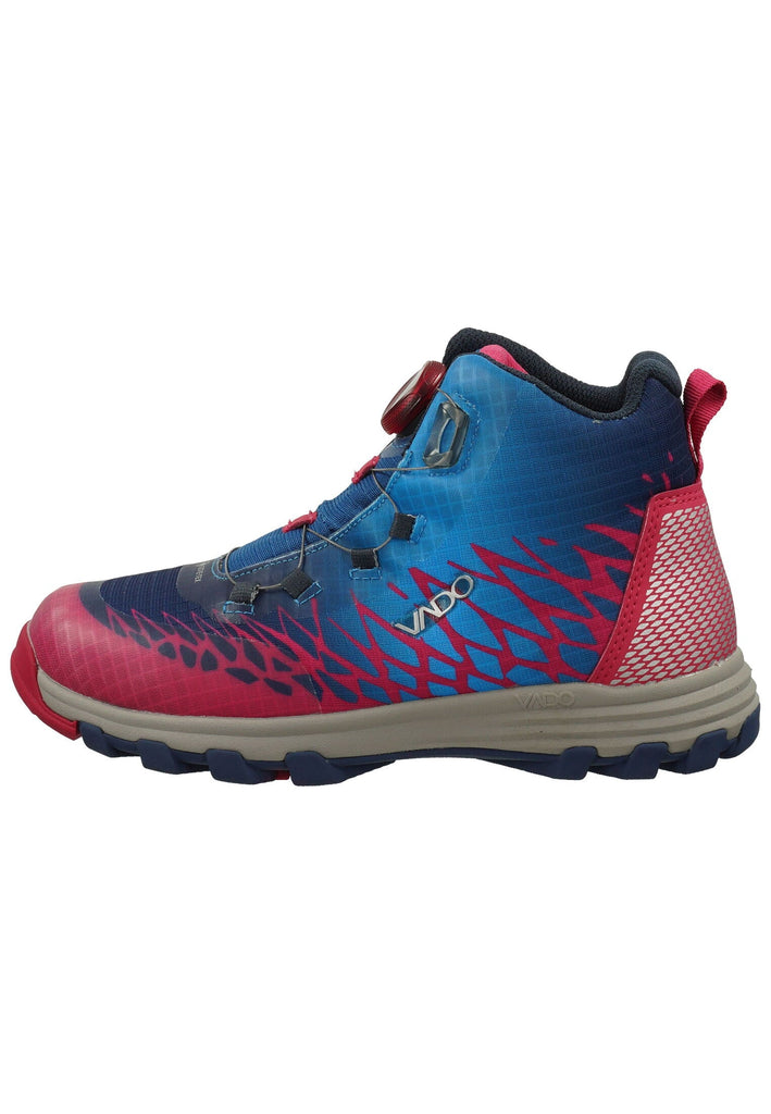 VADO Wanderschuhe Lederimitat/Mesh Blau Warmfutter