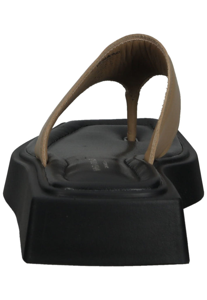 Vagabond Zehensteg Leder Beige/Schwarz
