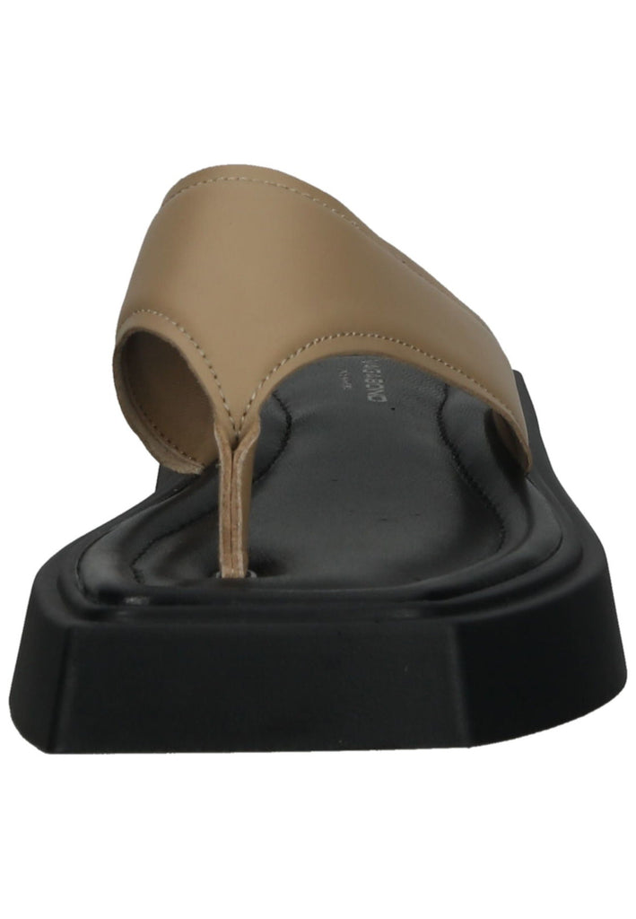 Vagabond Zehensteg Leder Beige/Schwarz