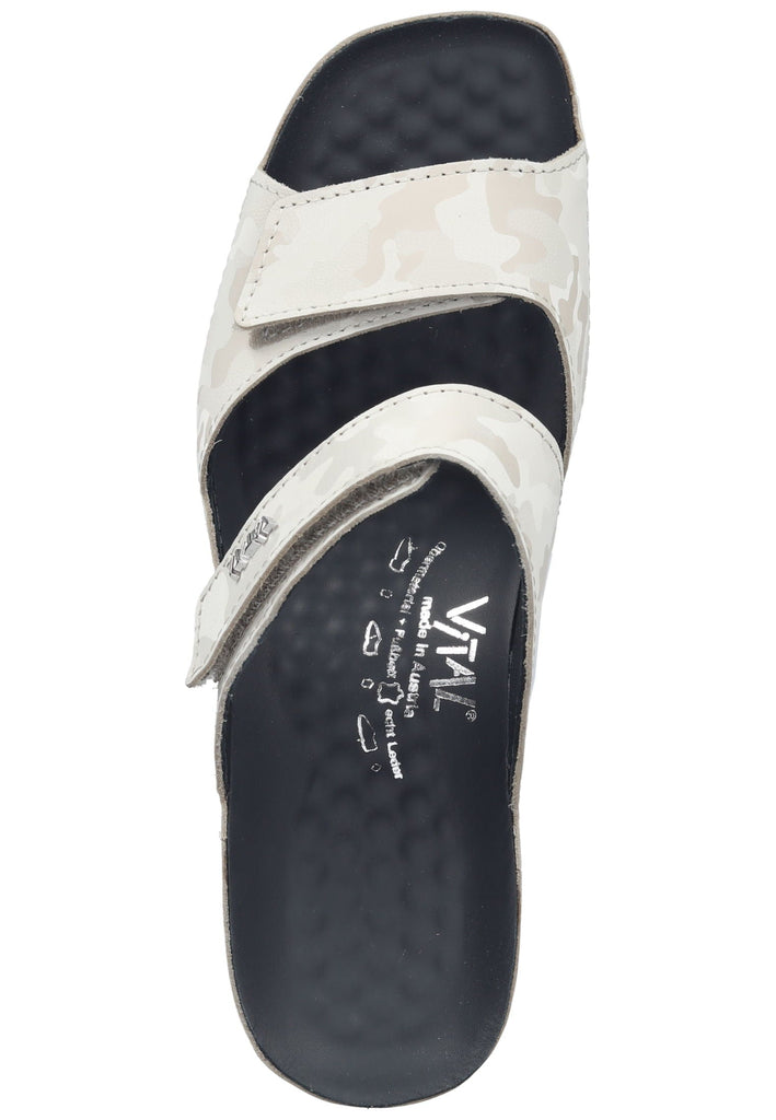 Vital Pantoletten Glattleder Cream