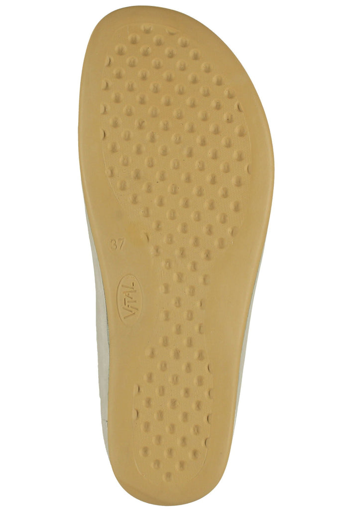 Vital Pantoletten Leder Creme