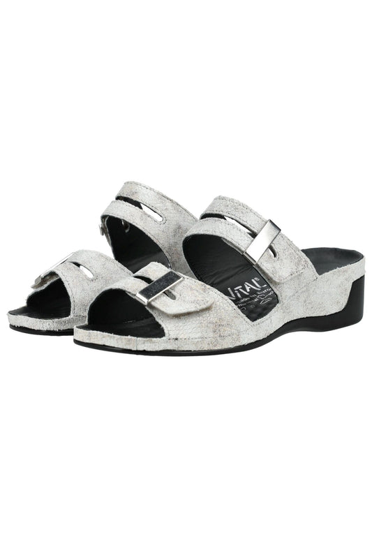 Vital Pantoletten Leder Creme