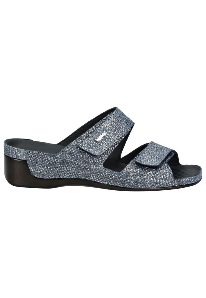 Vital Pantoletten Leder Dunkelblau