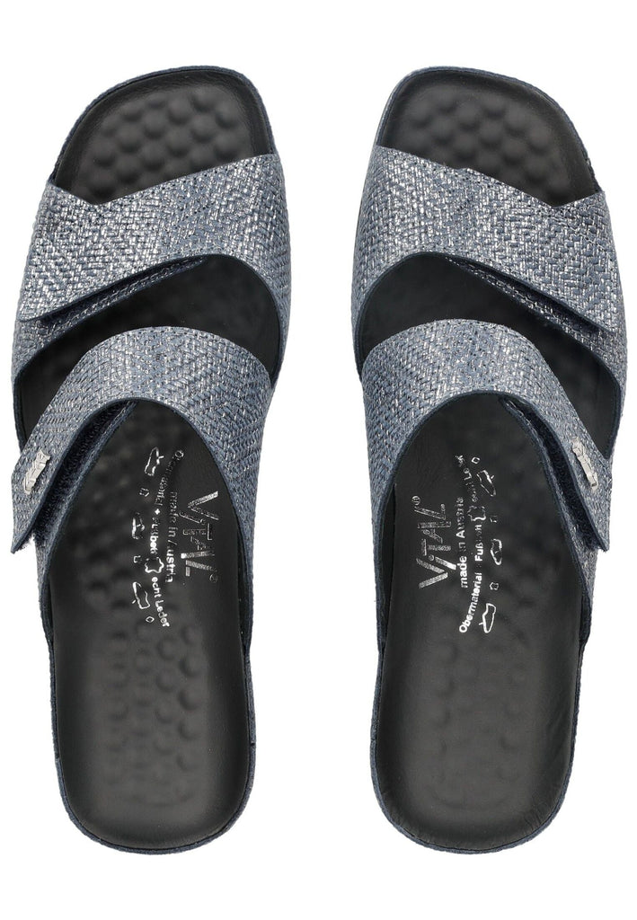 Vital Pantoletten Leder Dunkelblau