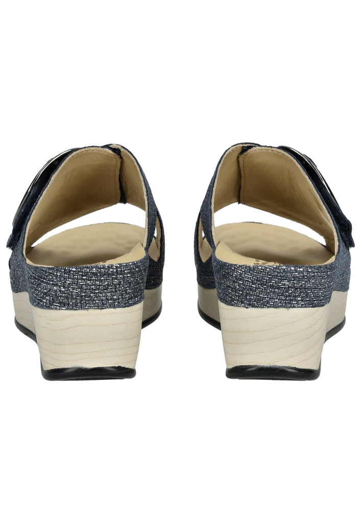 Vital Pantoletten Leder Dunkelblau