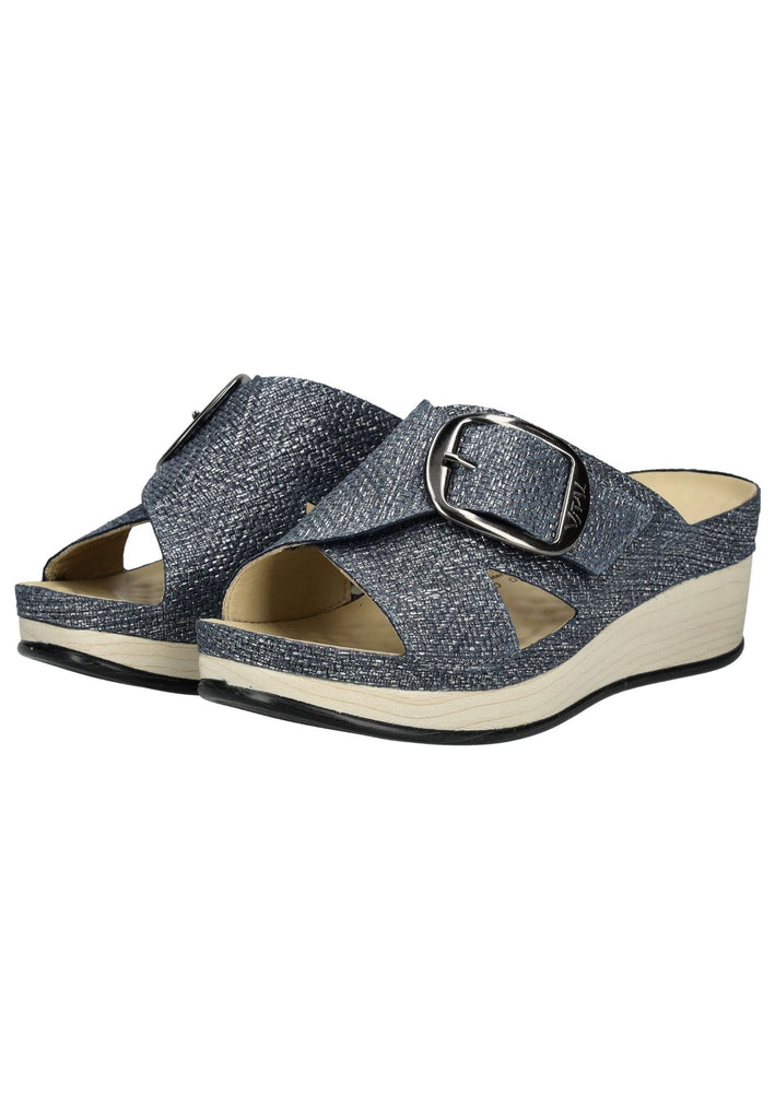 Vital Pantoletten Leder Dunkelblau