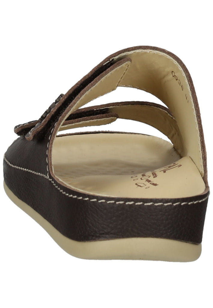 Vital Pantoletten Leder Dunkelbraun