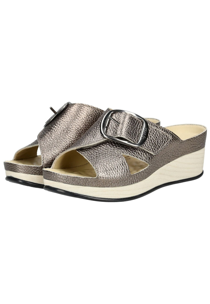 Vital Pantoletten Leder Gold