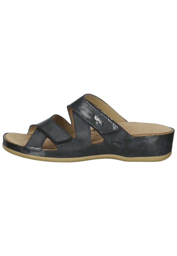 Vital Pantoletten Leder Grau