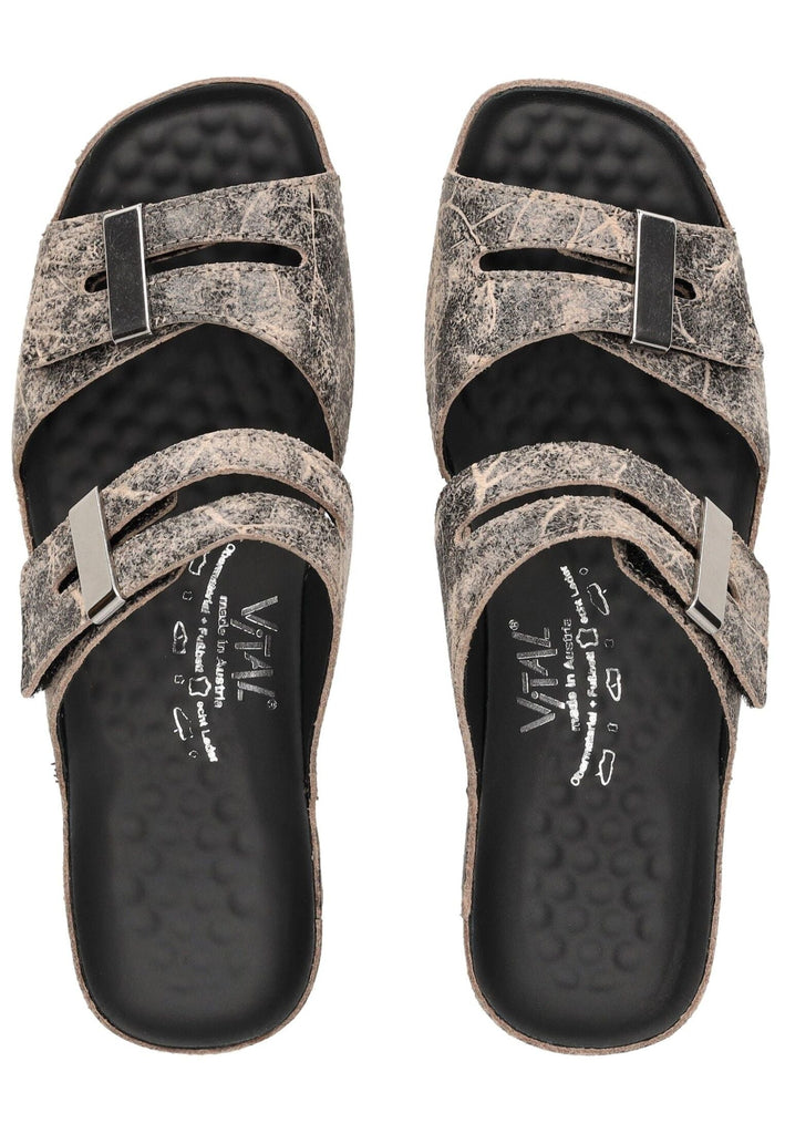 Vital Pantoletten Leder Natur