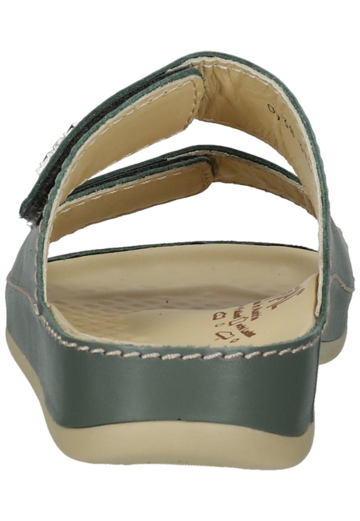 Vital Pantoletten Leder Olive