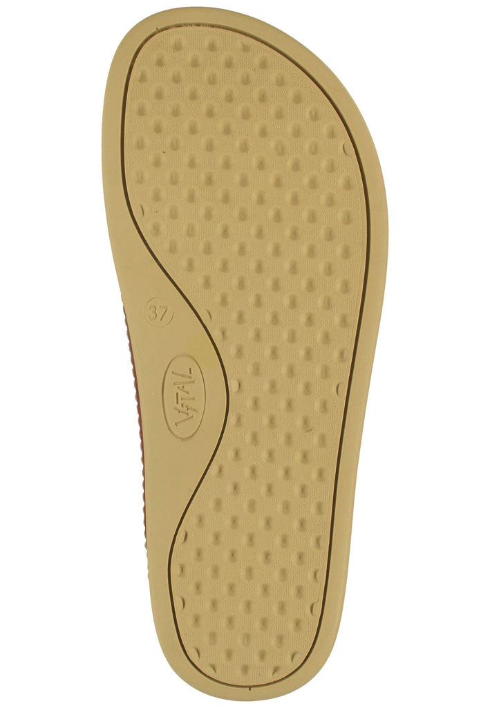 Vital Pantoletten Leder Rot