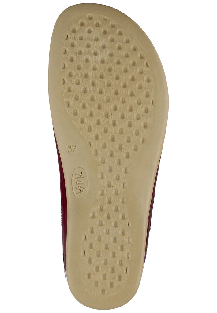Vital Pantoletten Leder Rot
