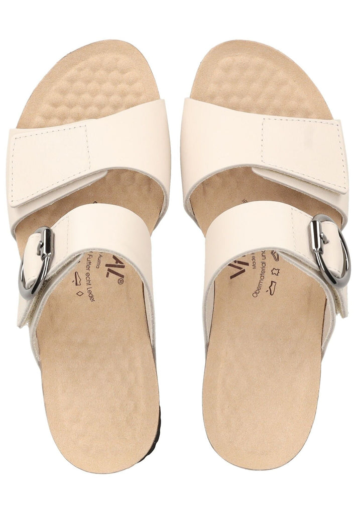 Vital Pantoletten Leder Sand