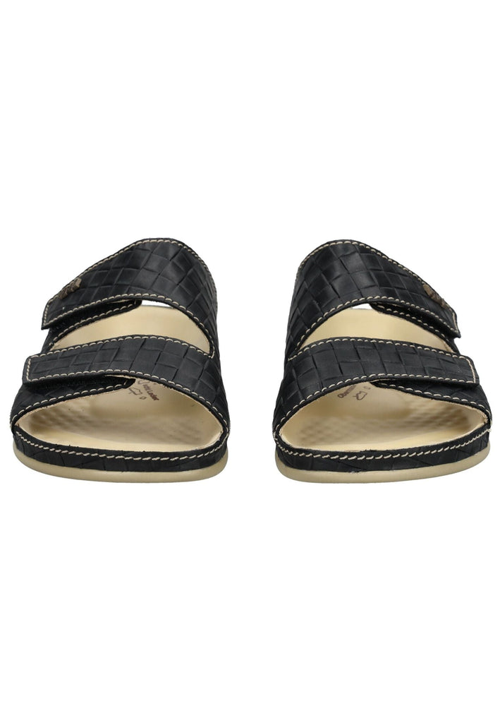 Vital Pantoletten Leder Schwarz