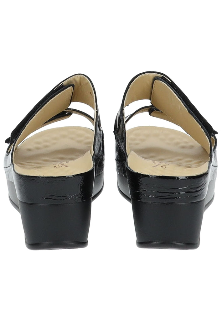 Vital Pantoletten Leder Schwarz