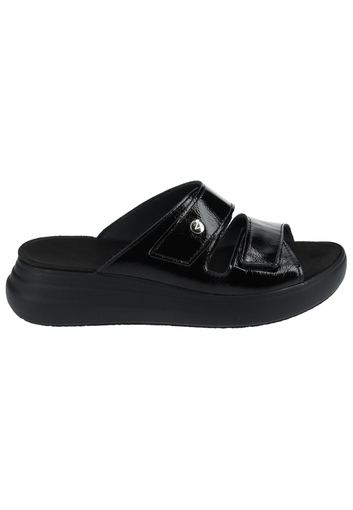 Vital Pantoletten Leder Schwarz