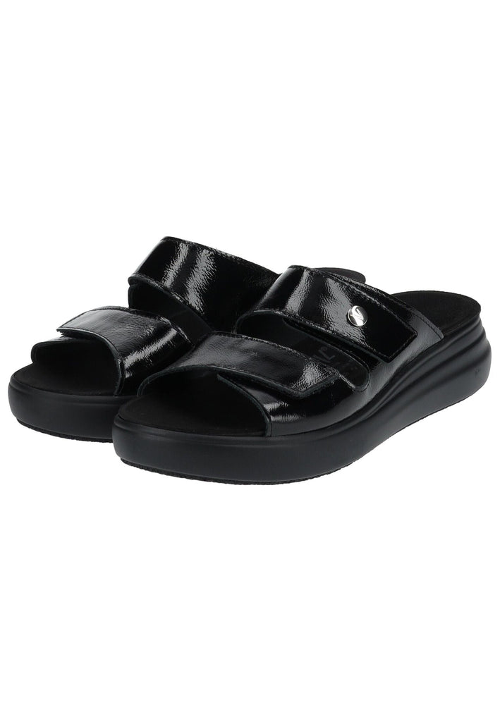 Vital Pantoletten Leder Schwarz