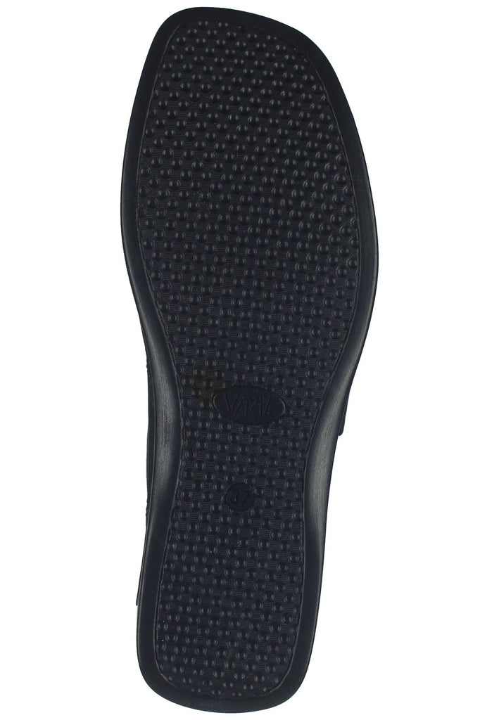 Vital Pantoletten Leder Schwarz