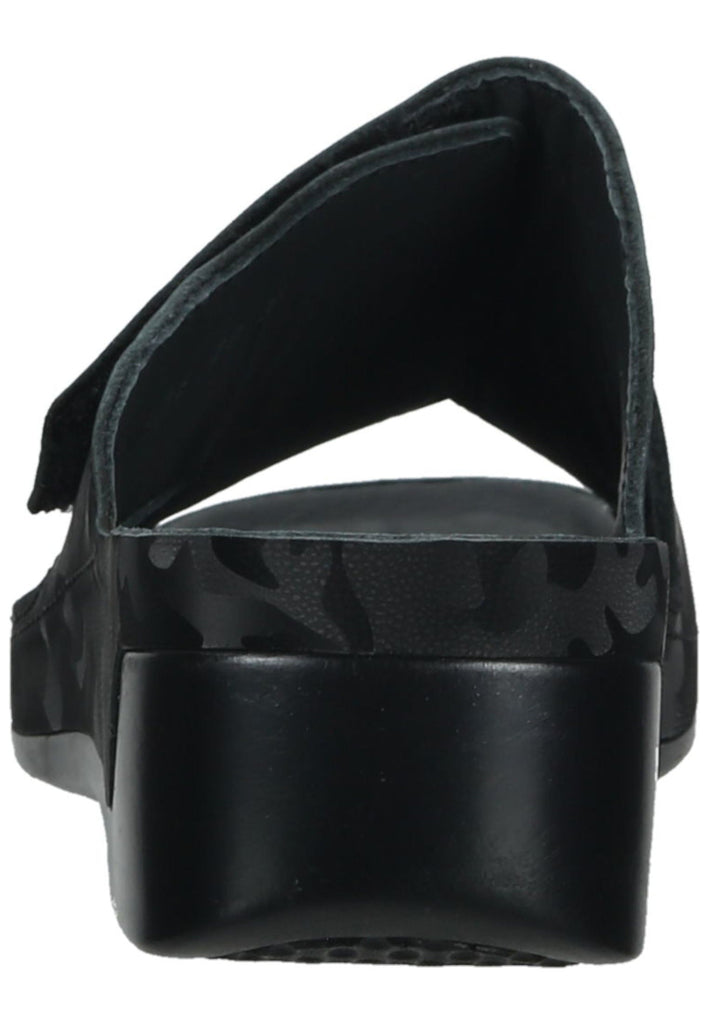 Vital Pantoletten Leder Schwarz