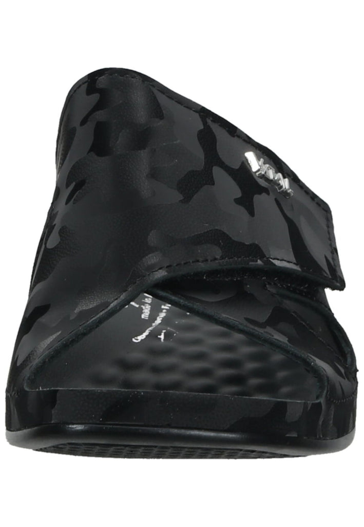 Vital Pantoletten Leder Schwarz