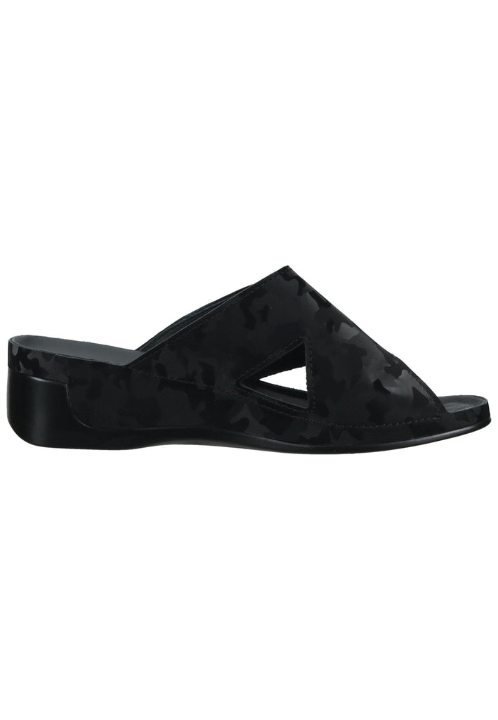 Vital Pantoletten Leder Schwarz