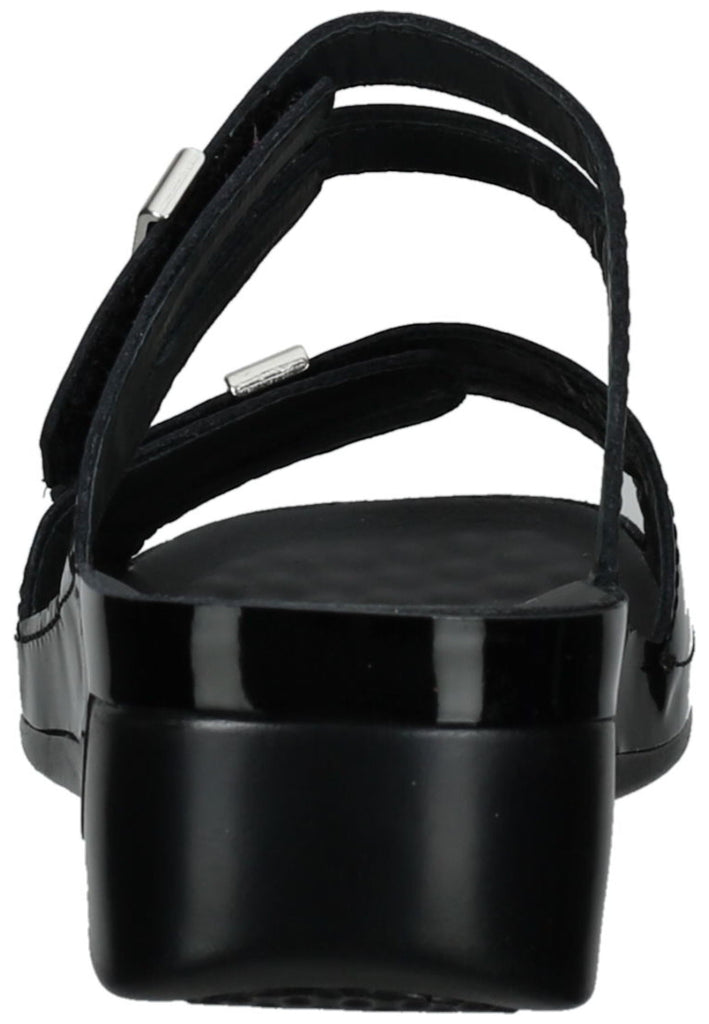 Vital Pantoletten Leder Schwarz Lack