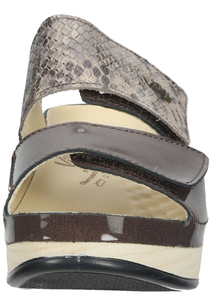 Vital Pantoletten Leder Taupe