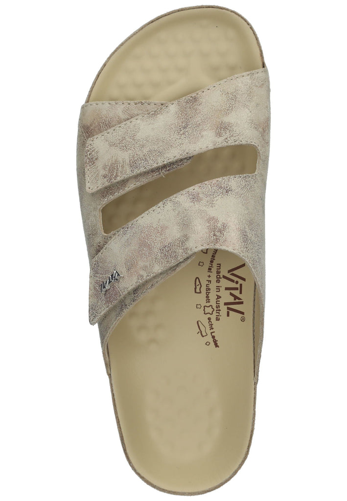 Vital Pantoletten Leder Vanille