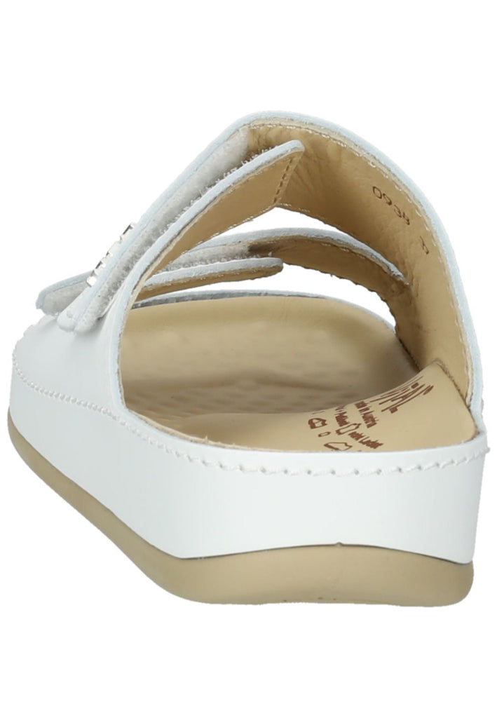 Vital Pantoletten Leder Weiß