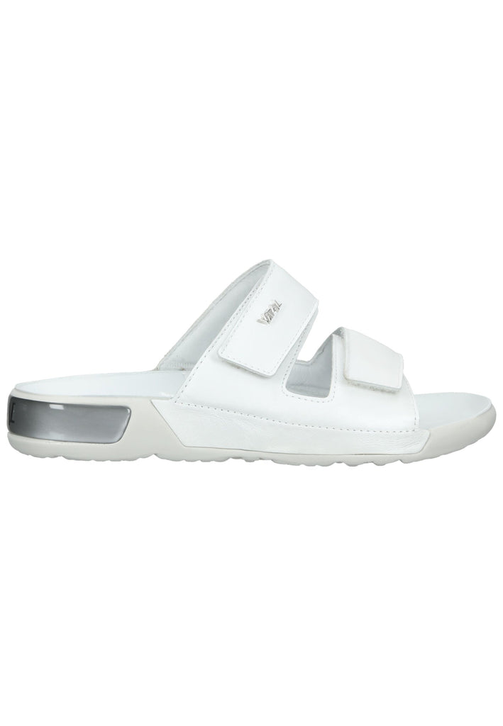 Vital Pantoletten Leder Weiß