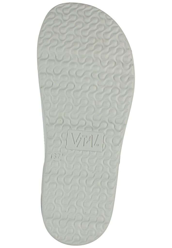 Vital Pantoletten Leder Weiß