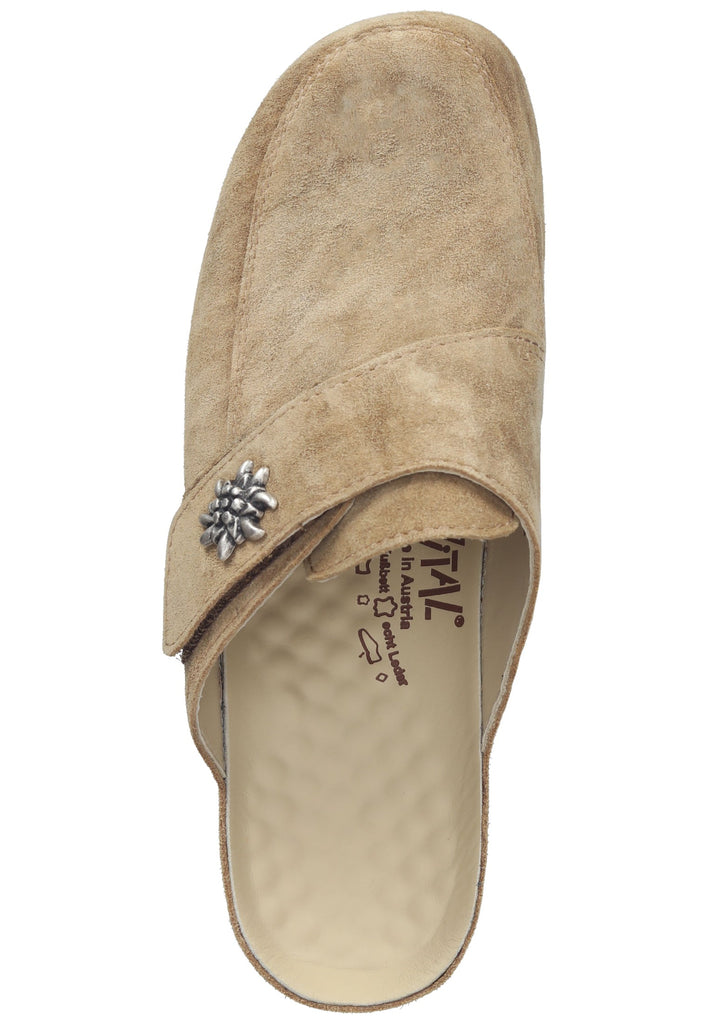 Vital Pantoletten Veloursleder Braun