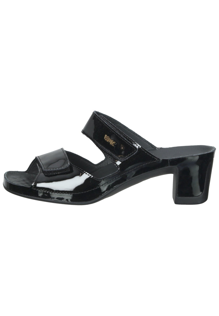 Pantoletten Vital Pantoletten Leder Schwarz Lack