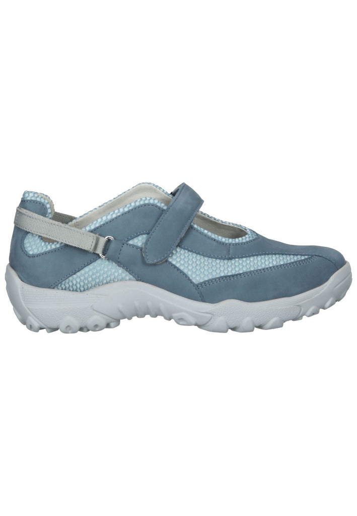 Waldläufer Halbschuhe Leder/Textil Denim