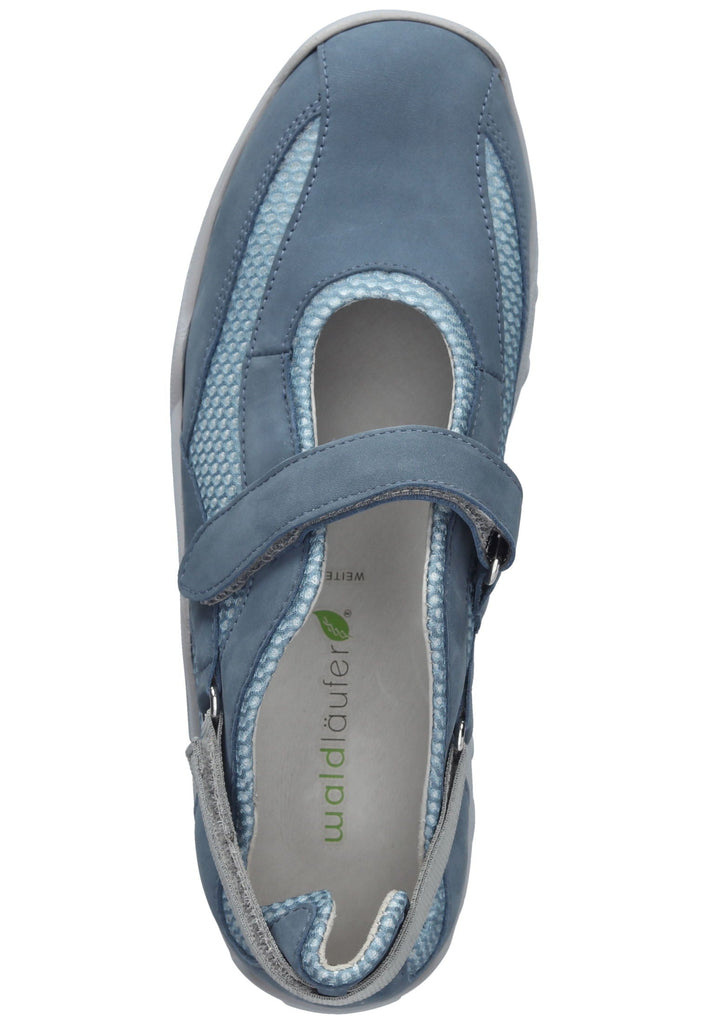 Waldläufer Halbschuhe Leder/Textil Denim