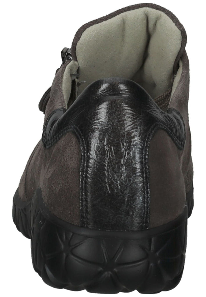 Waldläufer Halbschuhe Leder/Textil Grau