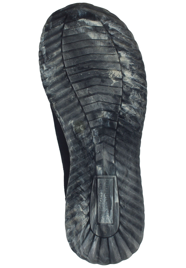 Waldläufer Halbschuhe Veloursleder/Textil Schwarz