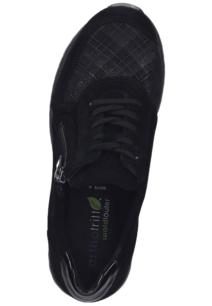 Waldläufer Halbschuhe Veloursleder/Textil Schwarz